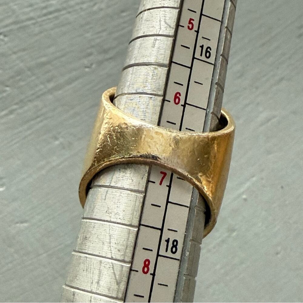 Anna Beck 925 Sterling Silver & 18K Gold Plated Ring Size 6.5 - Picture 6 of 10